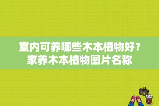 室内可养哪些木本植物好？家养木本植物图片名称