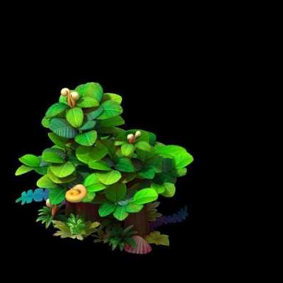 3D动画渲染植物闪烁？动画植物花草图片大全